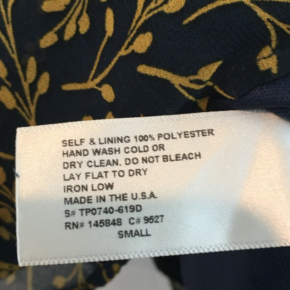 Everly | Dark Blue w/ Golden Yellow Floral Top - Picture 7 of 9